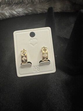 Goldoro Gold-Filled Huggie Clover Earrings 18K layered Luxe Look - Free Ship!